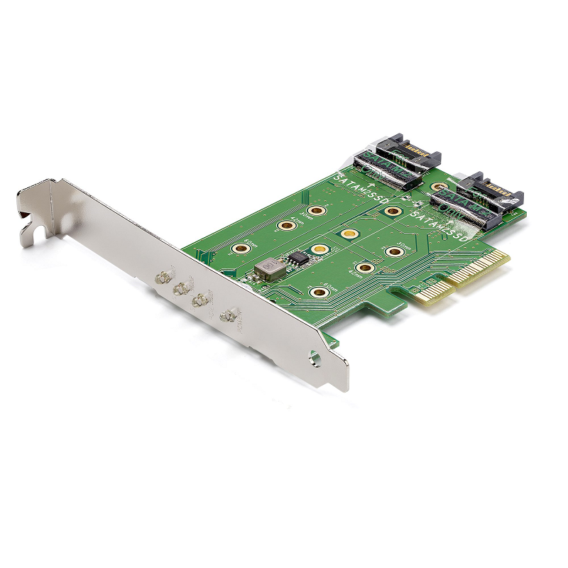 StarTech PEXM2SAT32N1 3-Port M.2 SSD (NGFF) Adapter Card 